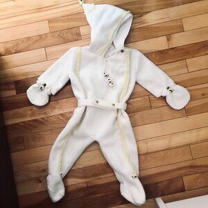70-80s RARE Vintage Cou-Cou (Artisanat Inc.) Québec One-Piece Pajamas Baby M